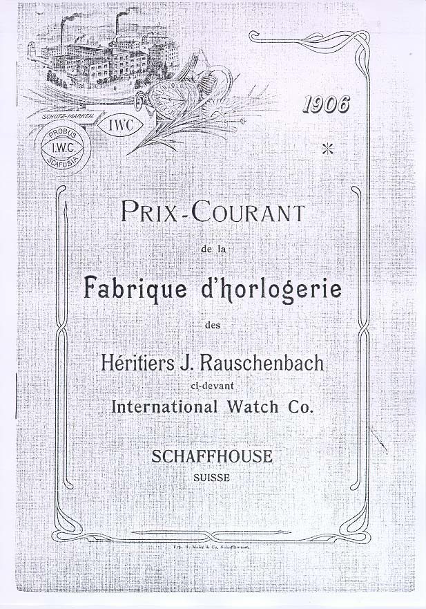 IWC Pocket Watch Catalogs